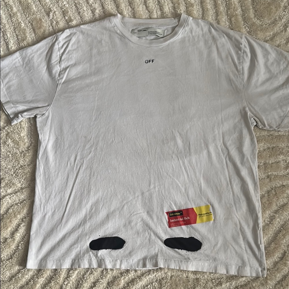 Off-White Men's White Graphic T-Shirt